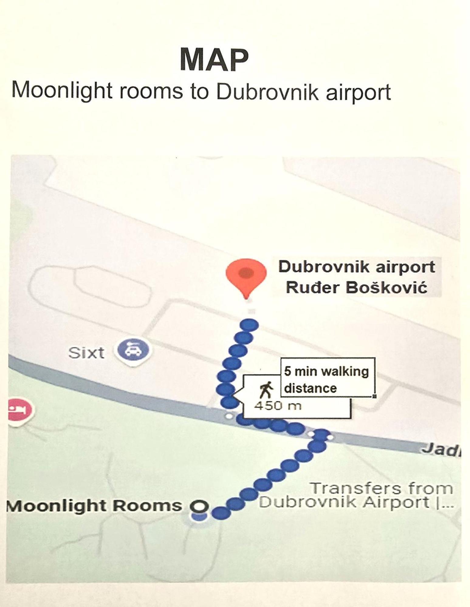 Dubrovnik Airport - Moonlight Rooms Mocici Esterno foto
